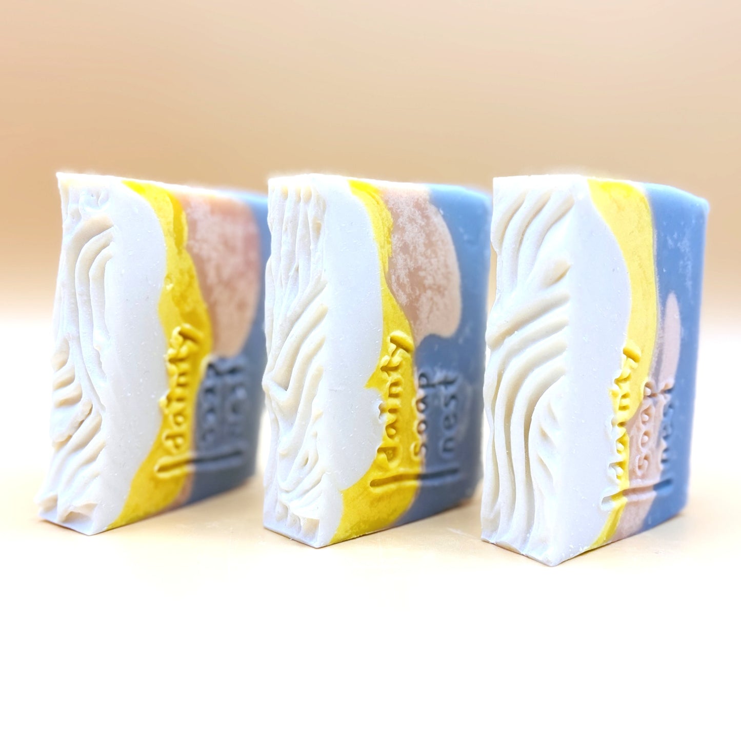 Trio of Dawn at Sea | Cold process natural bar soap fragrance-free