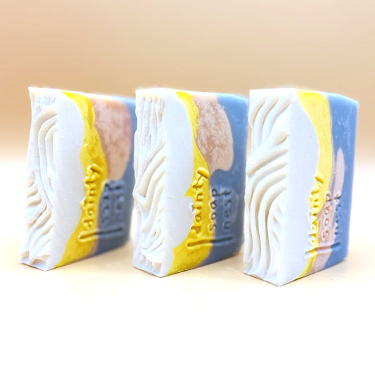 Trio of Dawn at Sea | Cold process natural bar soap fragrance-free
