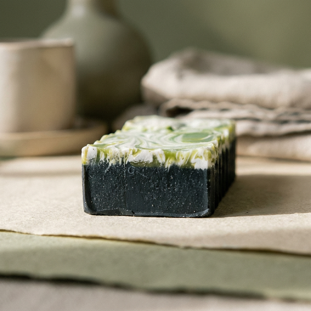 Charcoal Matrix | exfoliating soap bars for face + body