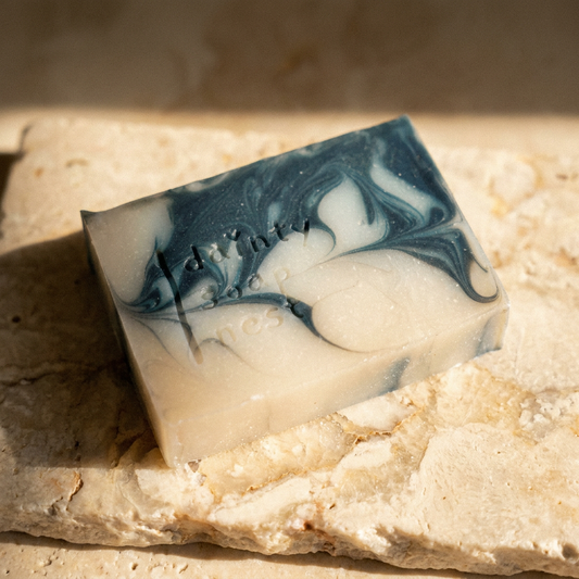 Shimmering Charcoal | Unscented natural handmade soap