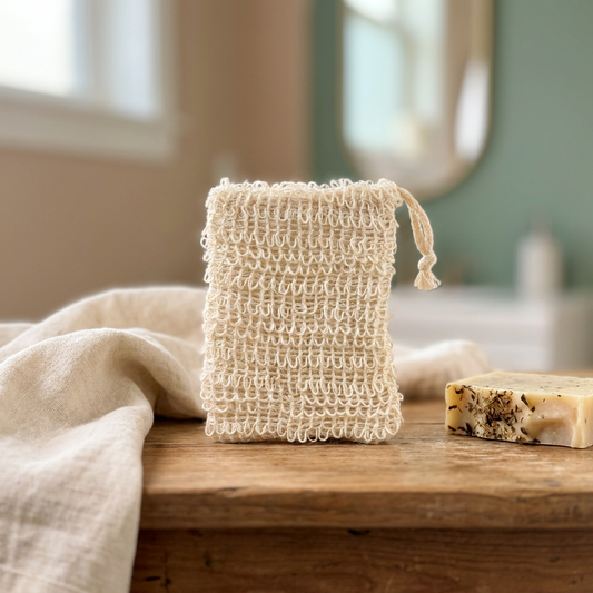 Natural Soap Saver Bag & Exfoliating Mitt