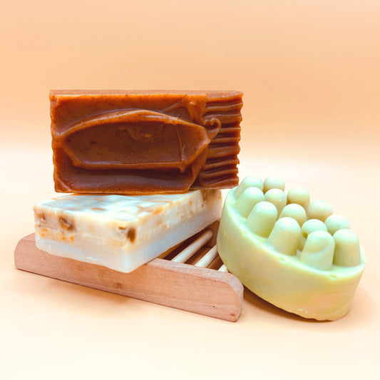 All natural soap gift box | fragrance-free face & body soap bars