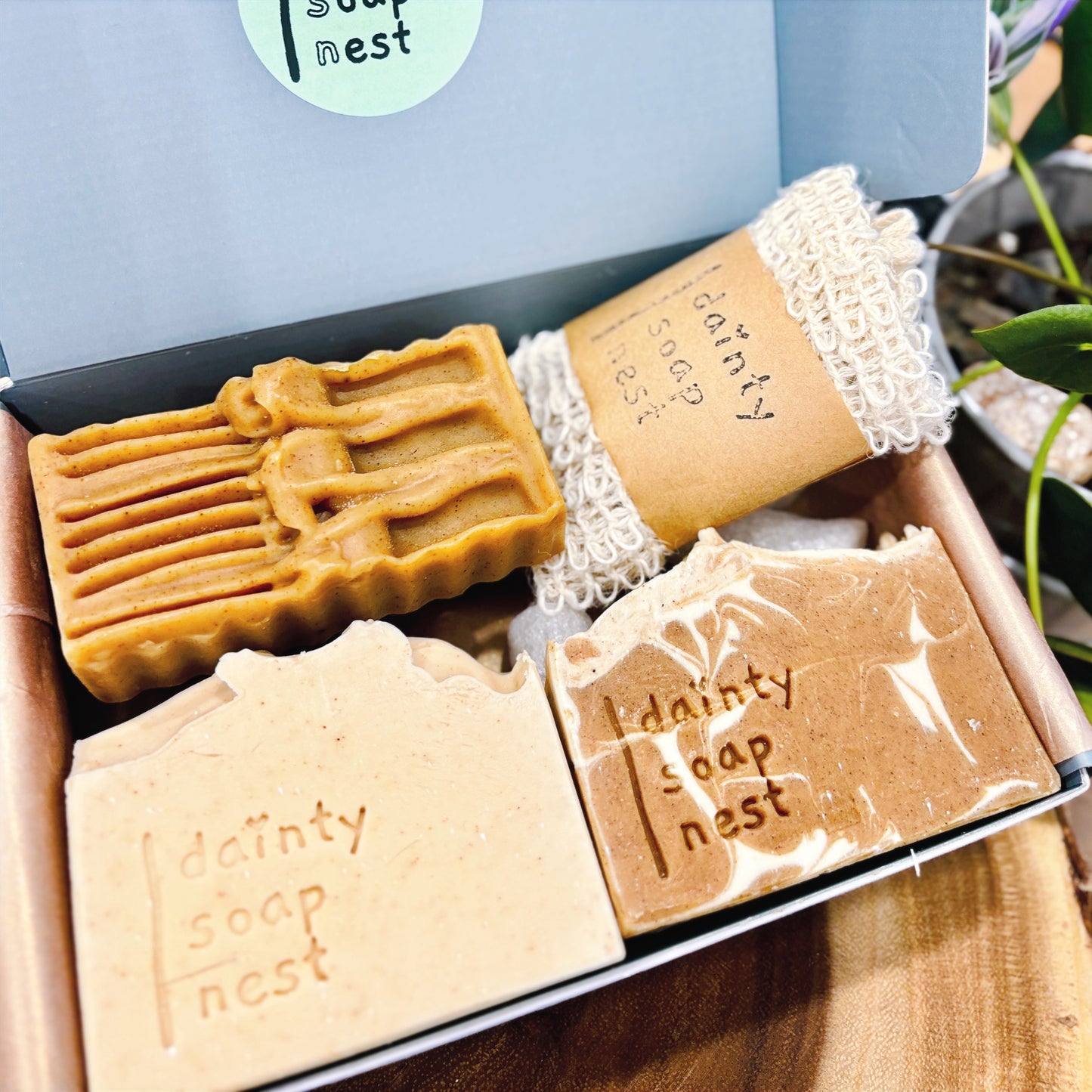 All-Natural Turmeric Soap Gift Box  | Artisan-crafted face body soap