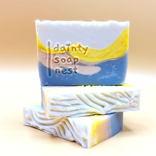 Trio of Dawn at Sea | Cold process natural bar soap fragrance-free