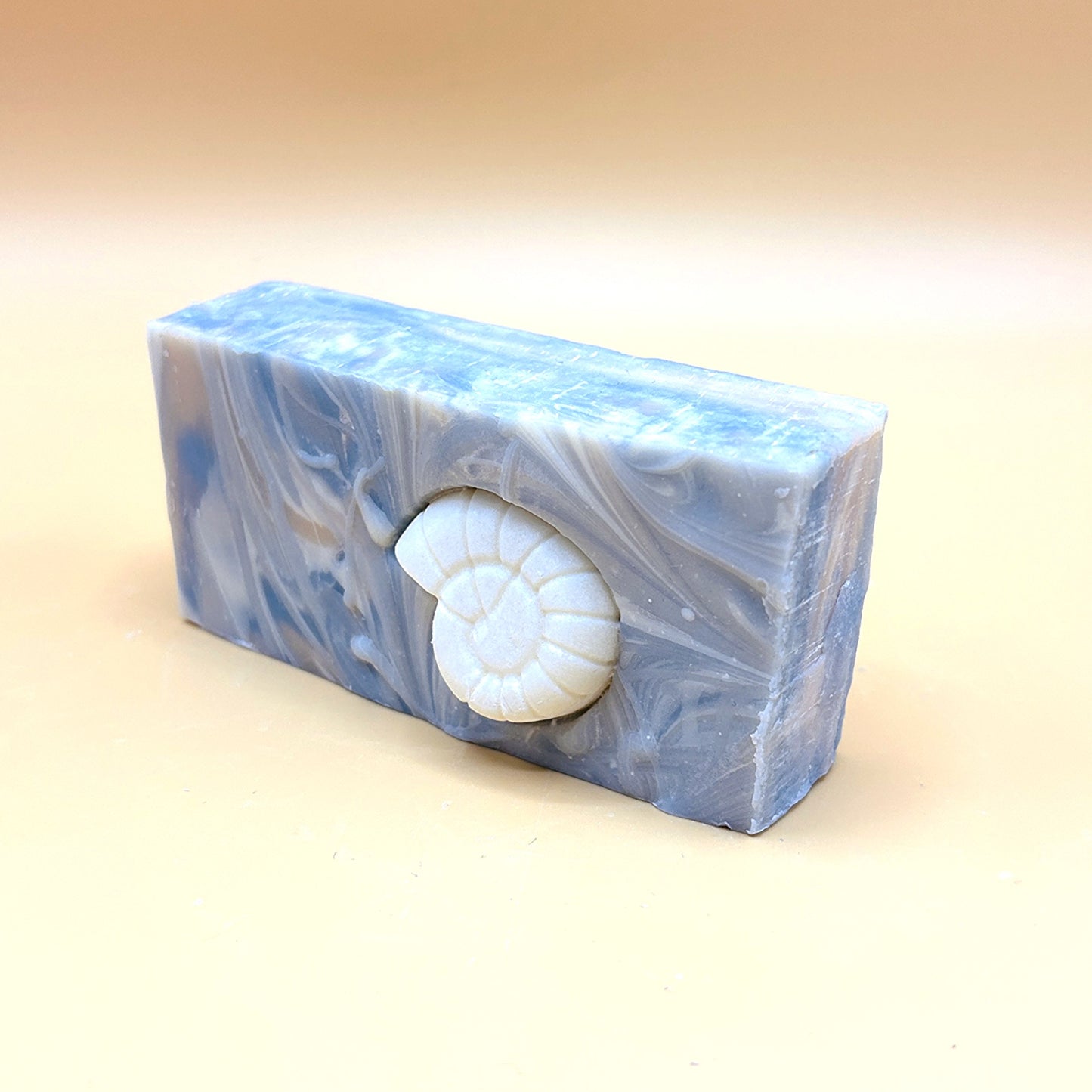 Ocean Swirl Cold process natural handmade soap