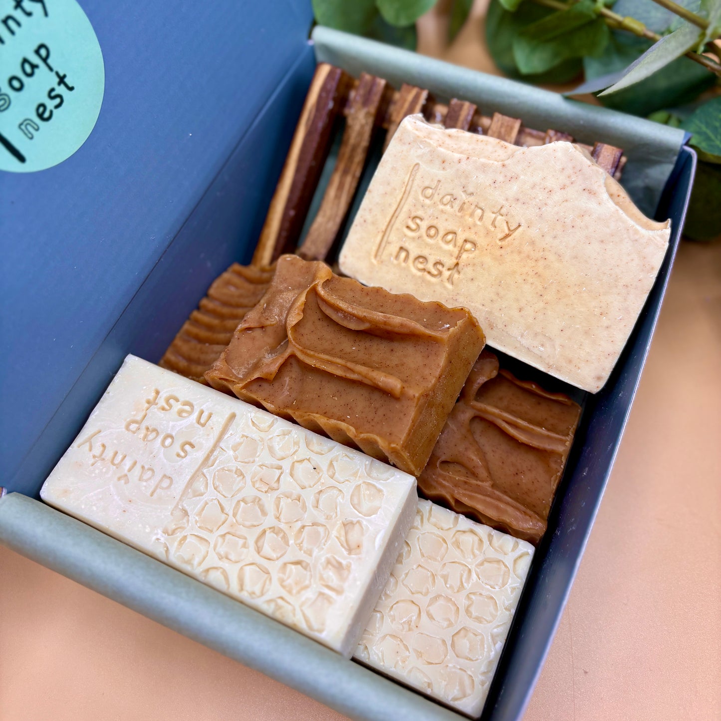 Turmeric and Honey Natural Soap Gift Box | Fragrance Free for Sensitive Skin