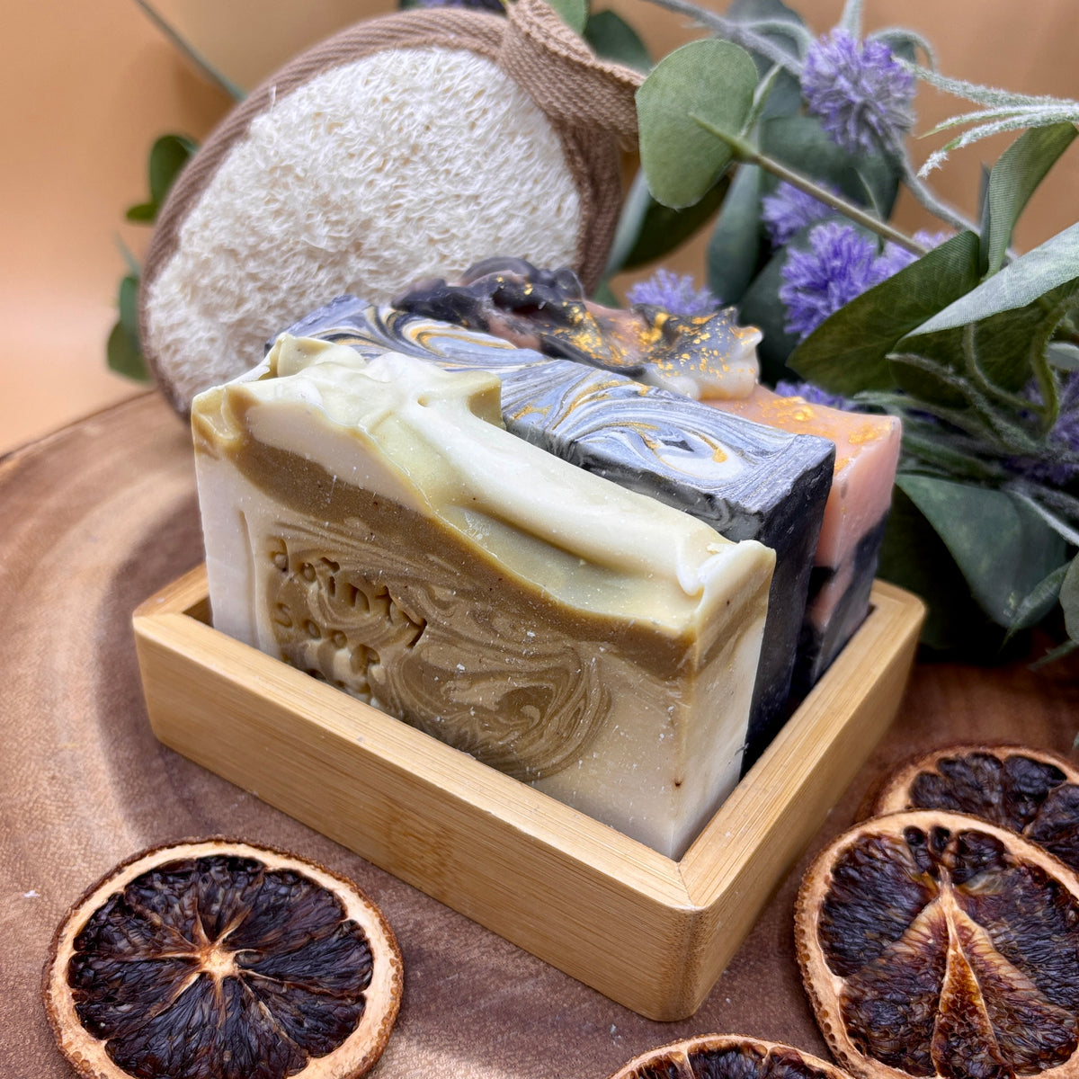 5-item natural gift box | 100% natural face body scented soap
