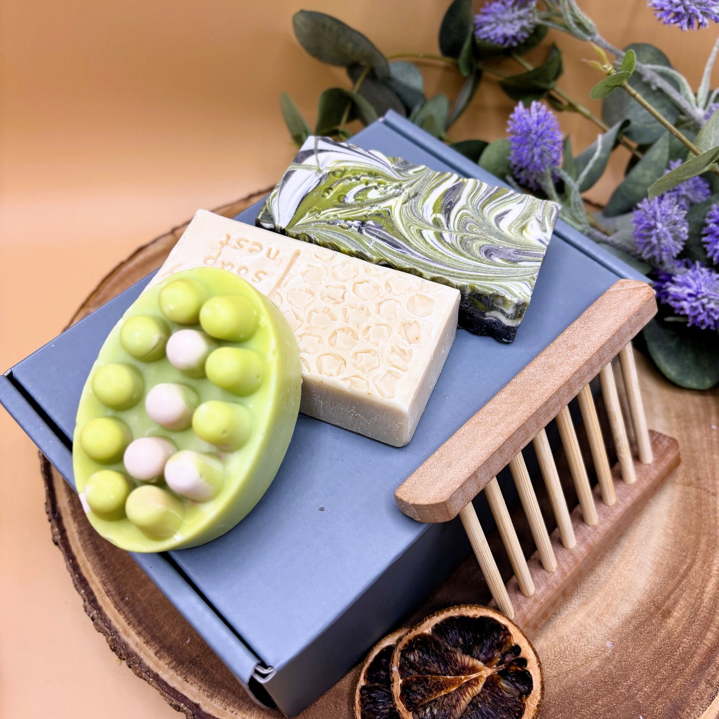Shea butter unscented soap gift box | Natural soaps