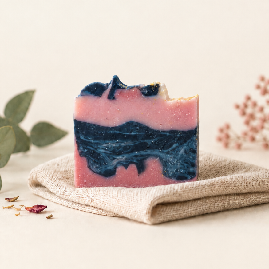 Richly Lush Hibiscus | Face + body natural handmade soap